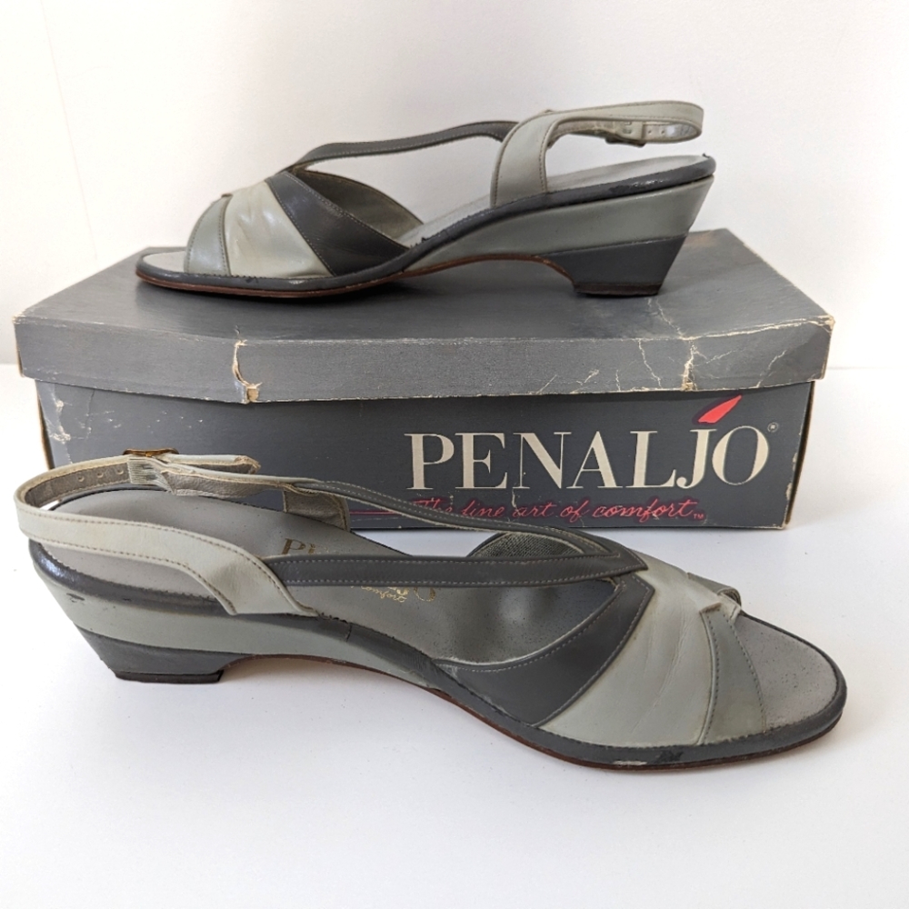 Penaljo Vintage Sandals Gray Size 10N